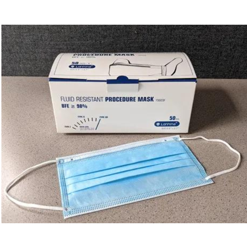 Medical Mask, Level 2, Blue with Ear Loop