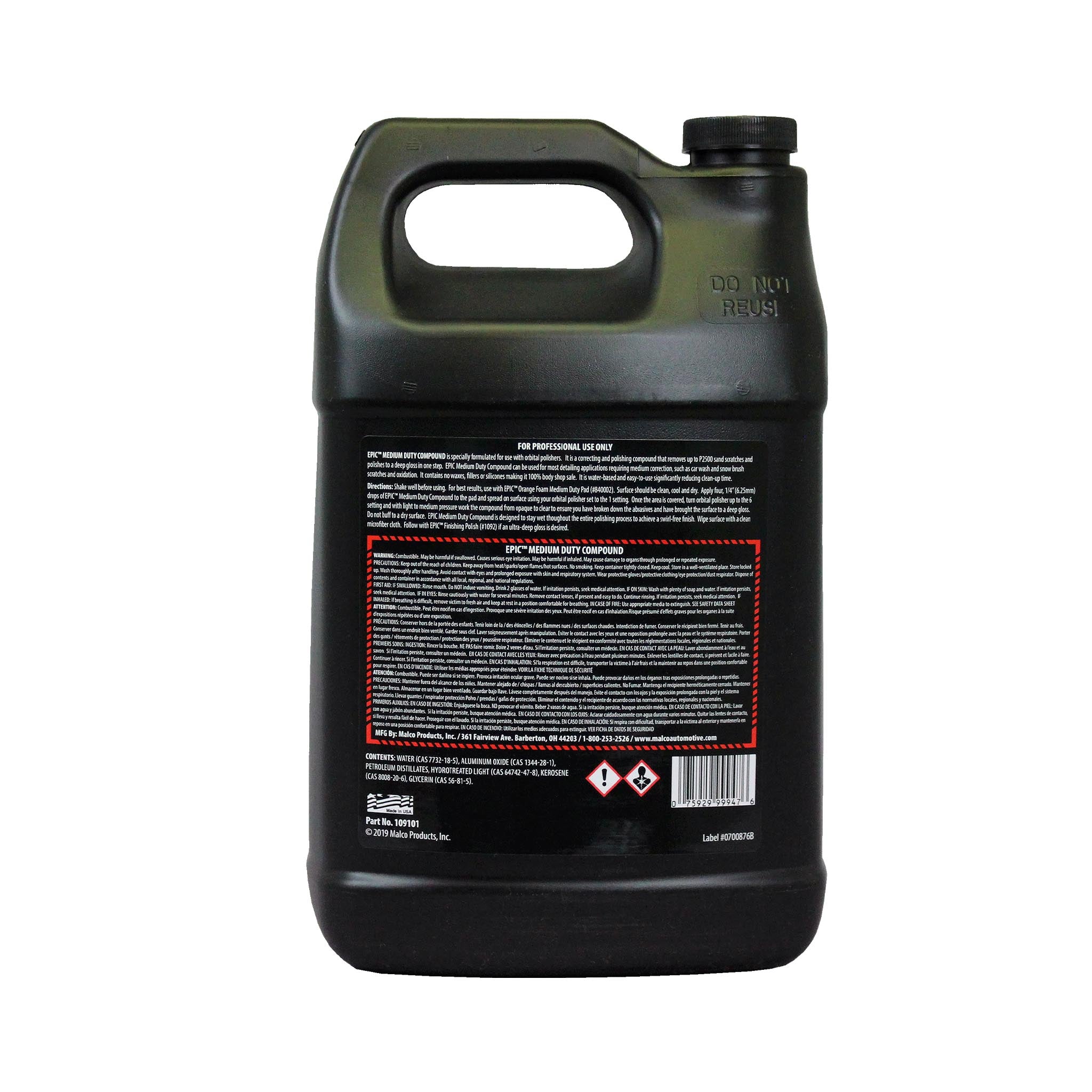 Epic Paint Correction Medium Duty Compound