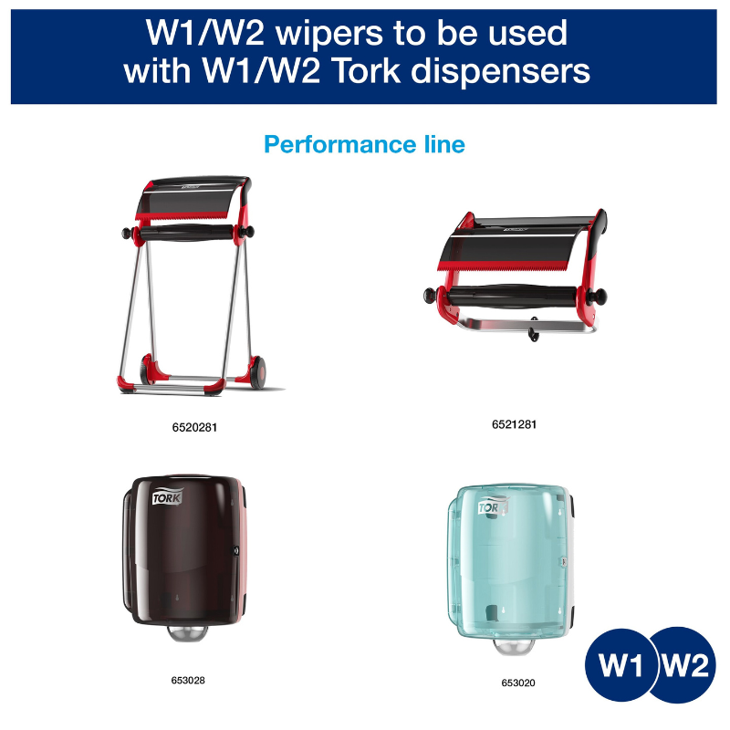 Tork Industrial Paper Wipers – Blue