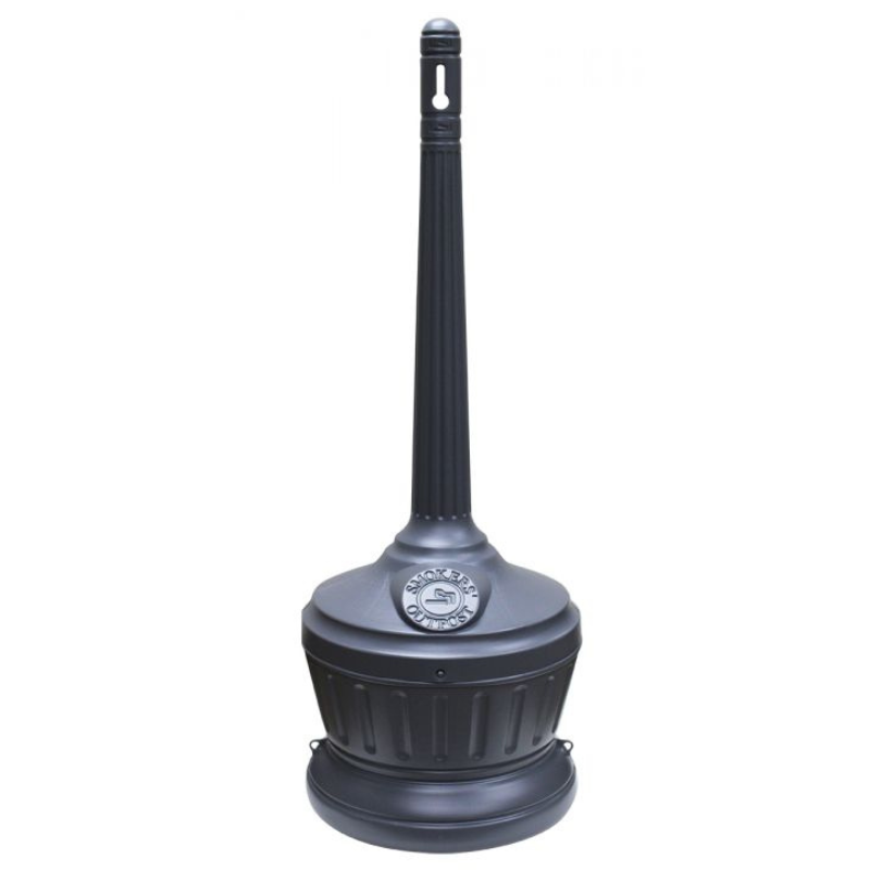 Smoker's Outpost Outdoor Ash Receptacle, Grey