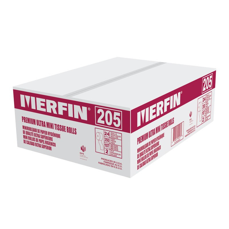 Merfin 2 Ply White Jumbo Bath Tissue
