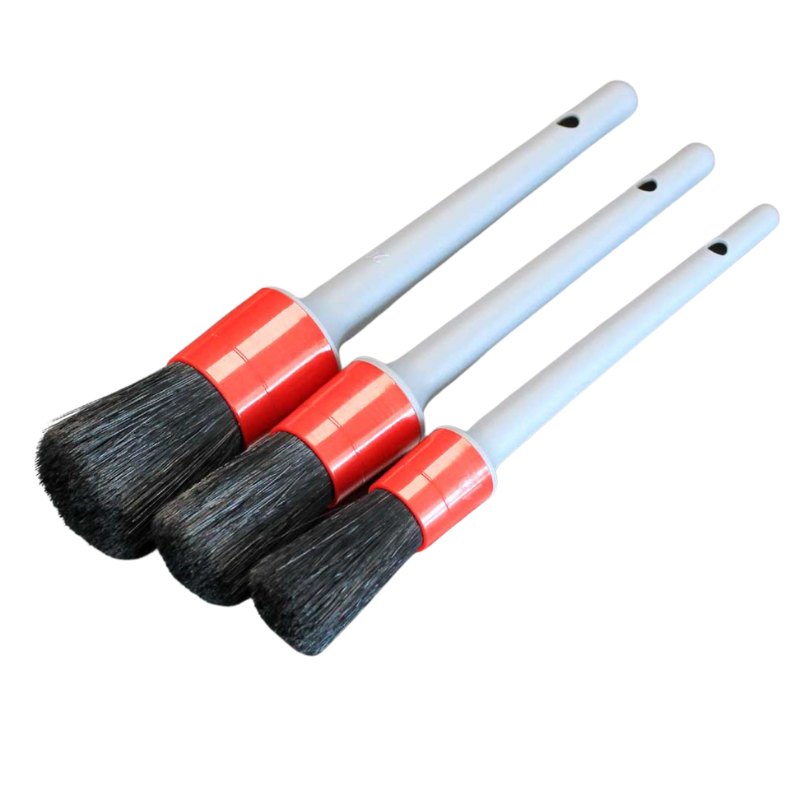 Boar Bristle Detailing Brush Set 3Pc