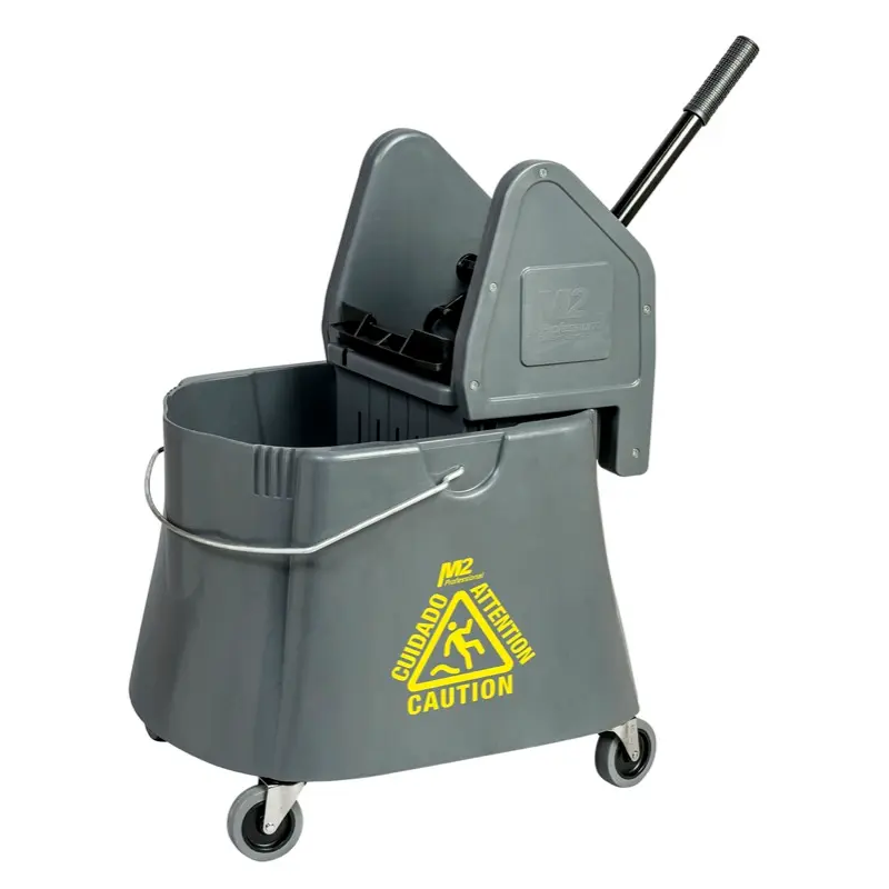 Elephant Down Press Mop Bucket Combo - Grey 40qt