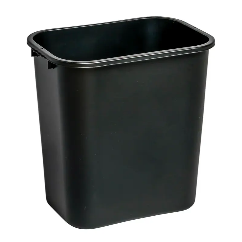 Black Waste Basket 28qt, 14.5
