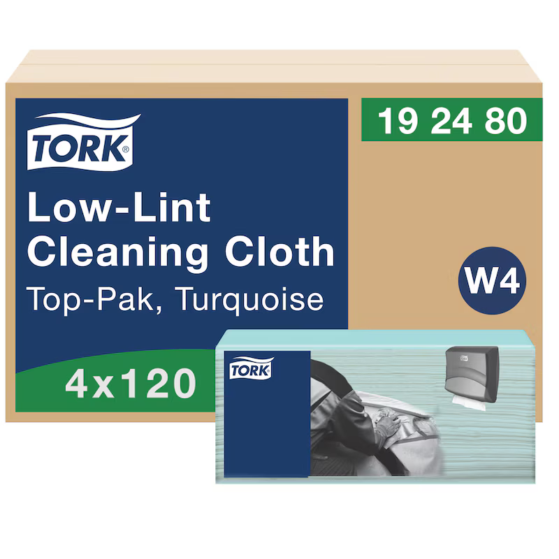 Tork Low-Lint Disposable Cleaning Cloth Turquoise W4