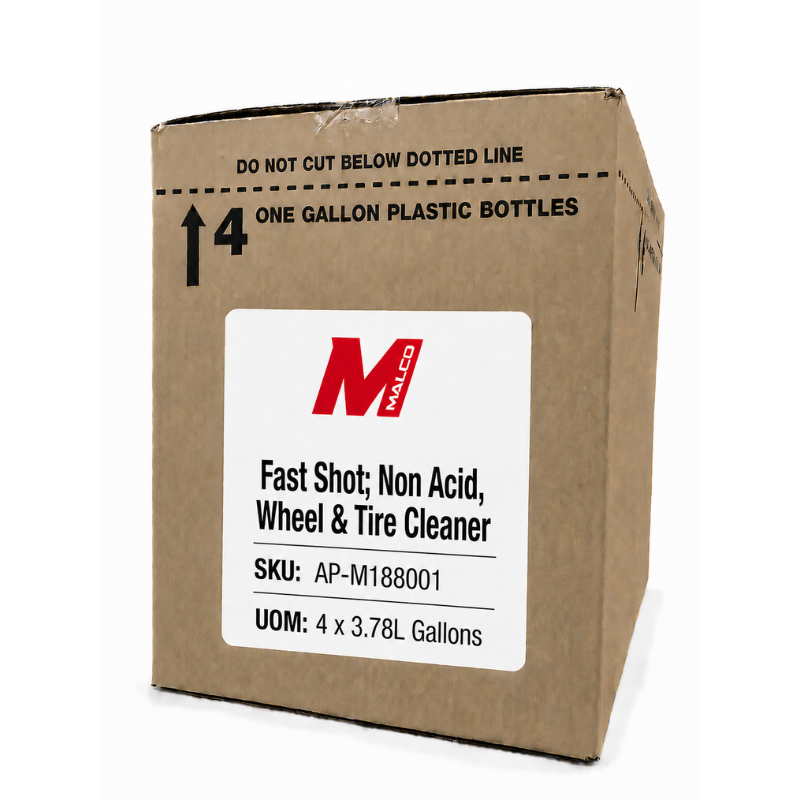 Fast Shot; Non Acid, Wheel & Tire Cleaner - Case of 4 (1 Gallon (4 L) Jugs)