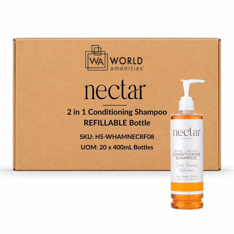 Nectar 2 in 1 Conditioning Shampoo Refillable Bottle 400mL