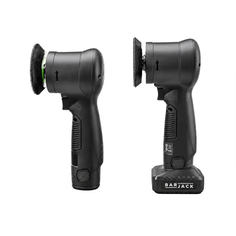 Barjack 3" Cordless Angled Dual Action Polisher – 12mm Orbit AKA "The Raven"