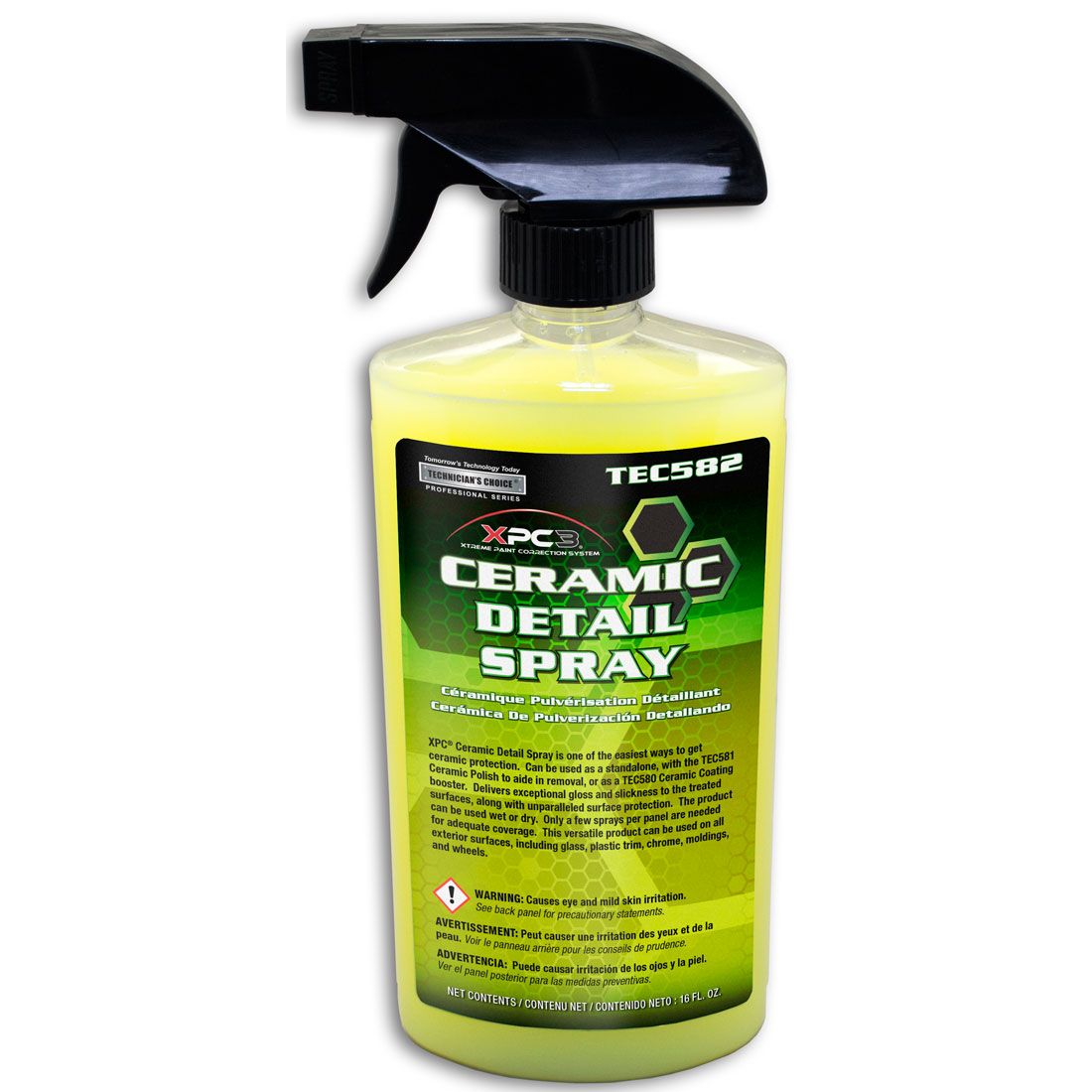 Technicians Choice TEC582 Ceramic Detail Spray (16 OZ) : :  Automotive