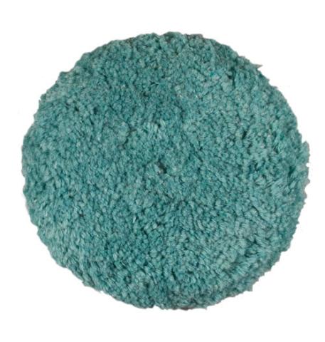 Wool Pad, Single Sided, Hook & Loop, Green - Light Cut 9" #810148