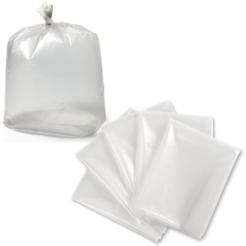 22 x 24 Clear Utility Regular Garbage Bags 500/case