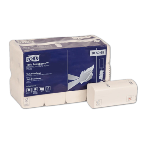 Tork Advanced  PeakServe Continuous Hand Towel, White