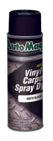 Carpet Dye; Black #00279 in can and case size