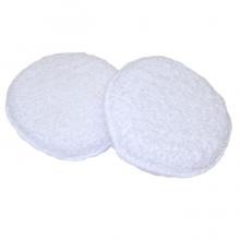 White Round Terry Pad Wax Applicator- 5" 3T