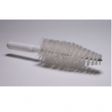 Tire Brush, Cone Shaped Nylon Bristle, 12" White - Grill/Wheel